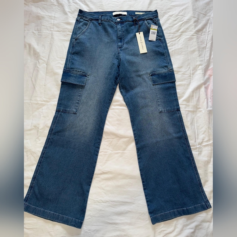 NWT VINTAGE x AMERICA Women's Blue Jeans SIZE 14